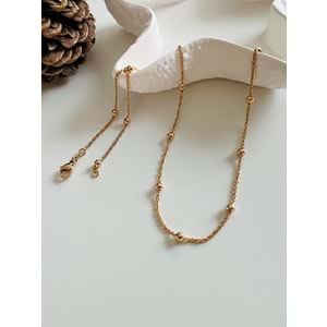 XUPING TOP ZİNCİR KOLYE 50 CM ROSE ACR3339
