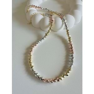GOLD-ROSE-GÜMÜŞ RENKLİ KOLYE 40+5 CM ACR3948