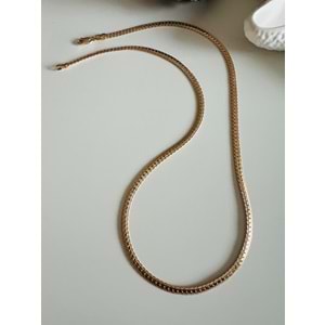 XUPING ÖRME ZİNCİR KOLYE 50 CM-4MM-ROSE ACR4658