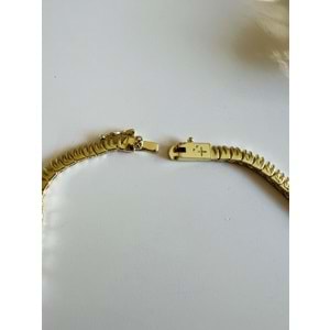 ÖZEL SERİ ZİRKON TAŞLI İTHAL KOLYE 45CM-GOLD RENK ACR6430