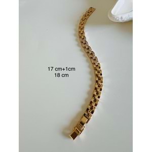 XUPING TAŞLI KORDON BİLEKLİK 17+1CM-ROSE RENK ACR6439