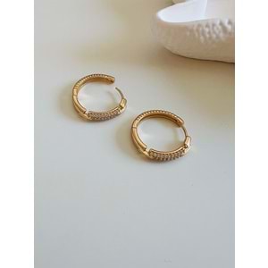 XUPING ZİRKON TAŞLI HALKA KÜPE-ROSE RENK ACR6815