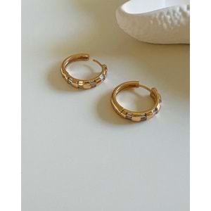 XUPING BAGET TAŞLI HALKA KÜPE-ROSE RENK ACR6816