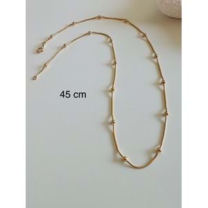 XUPING TOP ZİNCİR KOLYE 45CM-ROSE RENK ACR6887