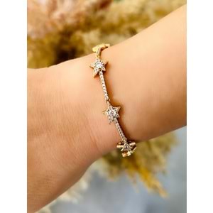 XUPING YILDIZLI SUYOLU BİLEKLİK 18+1CM-ROSE RENK ACR6976