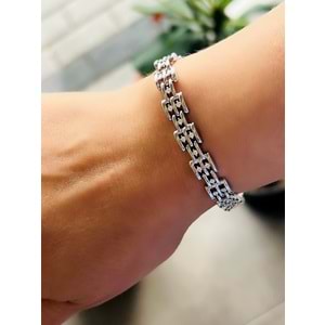 XUPING TAŞLI KORDON BİLEKLİK 17+2CM-GÜMÜŞ RENK ACR6995