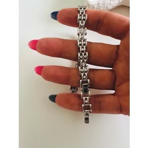 XUPING TAŞLI KORDON BİLEKLİK 17+2CM-GÜMÜŞ RENK ACR6995