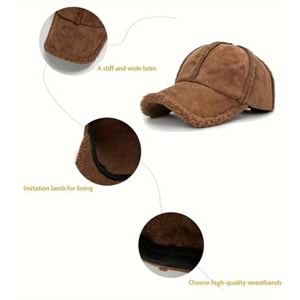 UNISEX YUMUŞAK SONBAHAR, KIŞ İÇİN YÜNLÜ ŞAPKA ACR7162