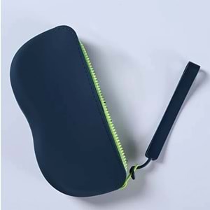 TAŞINABİLİR, KOL ASKILI SİLİKON GÖZLÜK KILIFI-KOYU YEŞİL ACR7344