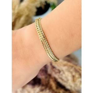 XUPING 14K BALIK SIRTI BİLEKLİK-17+3CM ACR7584