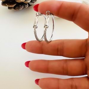 XUPING SUYOLU HALKA KÜPE-GÜMÜŞ RENK ACR7592