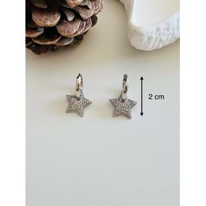 XUPING YILDIZ CHARMLI KÜPE-GÜMÜŞ RENK ACR7598