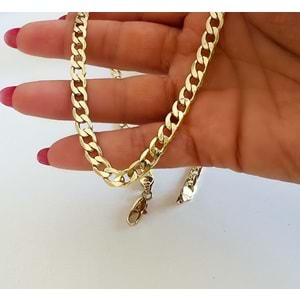 XUPING 14K FİGARO ZİNCİR KOLYE 45CM-GOLD ACR7756