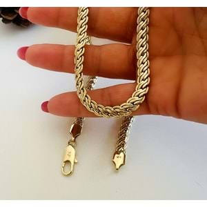 XUPING 14K ÖRGÜ ZİNCİR KOLYE 60CM-GOLD ACR7758