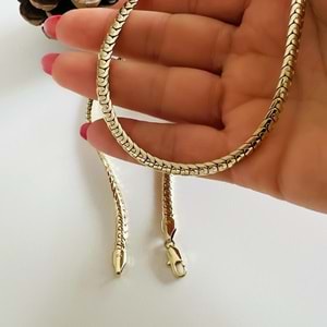 XUPING 14K ÖRGÜ ZİNCİR KOLYE 50CM-GOLD ACR7782