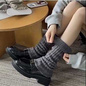 KADINLAR İÇİN DİKEY ÇİZGİLİ, MODA, ÇOK YÖNLÜ BALDIR ÇORAPLARI ACR7845