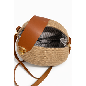 GADE EL YAPIMI BALIKSIRTI HASIR ASTARLI DAVUL ÇANTA ACR8191