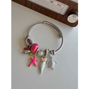 PEMBE TAŞLI DENİZ YILDIZI CHARM BİLEKLİK ACR8279