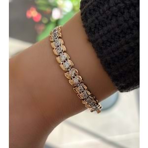 XUPING TASARIM BİLEKLİK 17+2CM-ROSE RENK ACR8316