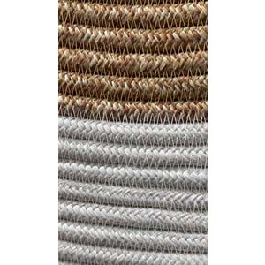 GADE EL YAPIMI, KAYDIRMAZLI, TRESS İPİ PASPAS-BAMBU&EKRU, SAÇAKLI BOHEM TARZ YUVARLAK ACR8417