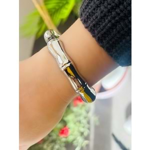 VİNTAGE KEMİK MODEL KELEPÇE-GÜMÜŞ RENK ACR8484