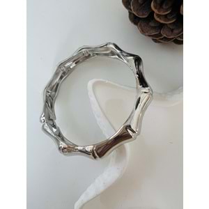 VİNTAGE KEMİK MODEL KELEPÇE-GÜMÜŞ RENK ACR8484