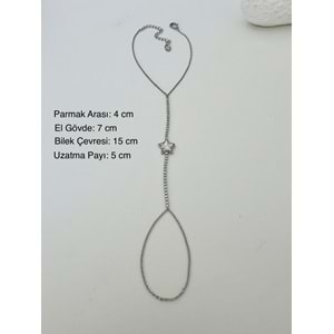 ÖZEL SERİ YILDIZLI SUYOLU ŞAHMERAN-GÜMÜŞ RENK ACR8904