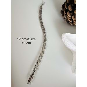 XUPING ROD BİLEKLİK 17+2CM-GÜMÜŞ RENK ACR9052