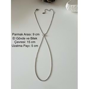 ÖZEL SERİ, PUL ZİNCİRLİ KUTUP YILDIZI ŞAHMERAN-GÜMÜŞ RENK ACR9098