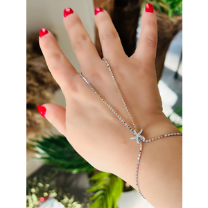 ÖZEL SERİ, PUL ZİNCİRLİ, DENİZ YILDIZI ŞAHMERAN-GÜMÜŞ RENK ACR9151