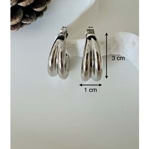 XUPING BOMBE KÜPE-GÜMÜŞ RENK ACR9191