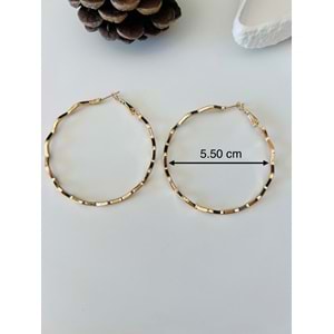 GOLD RENK ÇELİK DALGA KÜPE ACR9273