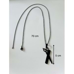 ERKEK BERBER MAKAS-TARAK ÇELİK KOLYE 70CM ACR9296