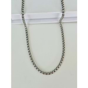 UNİSEX İÇ İÇE GEÇMELİ ÇELİK KOLYE 68CM-3MM ACR9364