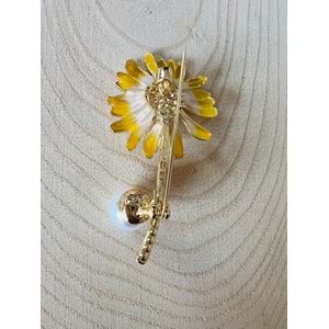 İNCİLİ PAPATYA BROŞ ACR9598