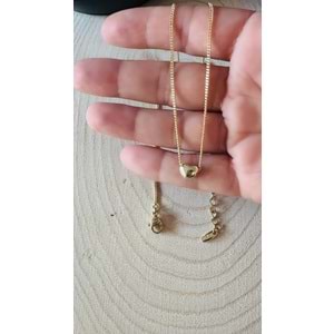 XUPING 14K GOLD RENK MİNİ KALPLİ KOLYE 46+4CM ACR9691