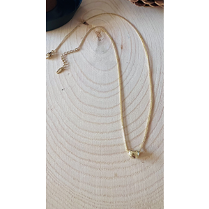 XUPING 14K GOLD RENK MİNİ KALPLİ KOLYE 46+4CM ACR9691