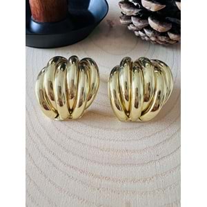 VİNTAGE GOLD RENK BOMBE KÜPE ACR9694