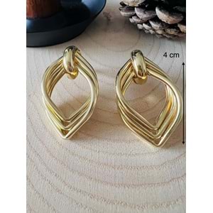 VİNTAGE GOLD RENK YAPRAK KÜPE ACR9696