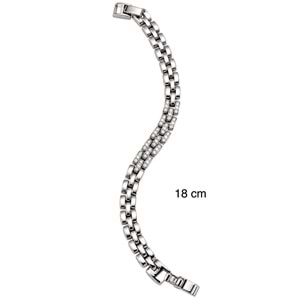 XUPING GÜMÜŞ RENK YARIM TUR KORDON BİLEKLİK 18CM ACR9718