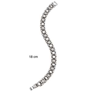 XUPING GÜMÜŞ RENK YUVARLAK TAŞLI KORDON BİLEKLİK 18CM ACR9720