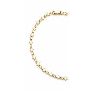 XUPING 14K GOLD RENK YILDIZLI MİNİMALİST 18+1CM BİLEKLİK ACR9731