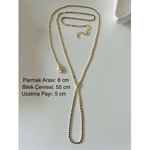 BİLEKTEN ÇİFT DOLAMALI PUL ZİNCİR ŞAHMERAN-GOLD RENK ACR9738