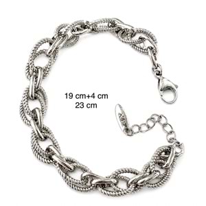 XUPING GÜMÜŞ RENK HALLOW BİLEKLİK 19+4CM ACR9791