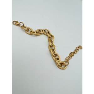 GOLD RENK ZİNCİR ÇELİK BİLEKLİK 16+5 CM-1 CM ACR9792