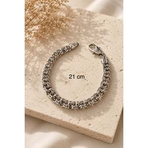 XUPING GÜMÜŞ RENK BİRBİRİNE GEÇMELİ BİLEKLİK 21CM ACR9794