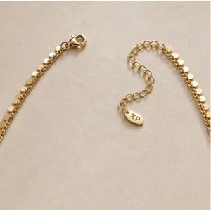 XUPING 14K GOLD RENK, PULLU ZİNCİR KOLYE 45+6CM ACR9797