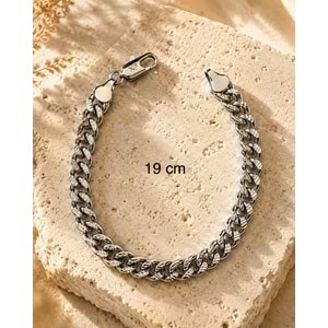 XUPING GÜMÜŞ RENK, IŞILTILI GURMET BİLEKLİK 19CM ACR9837