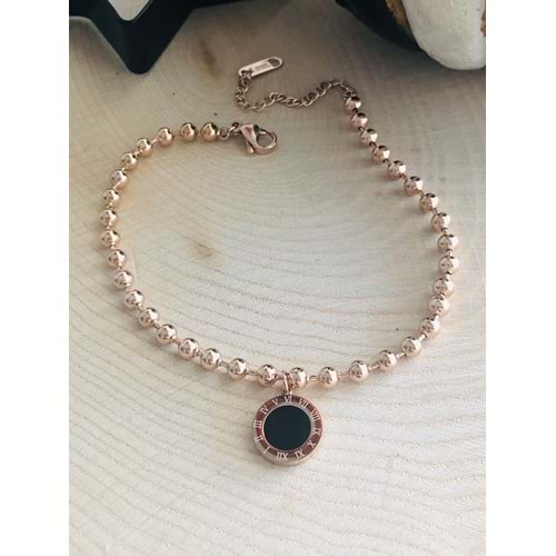 ROSE RENK BVLGARİ MODEL DORİKA ÇELİK HALHAL 316L3981