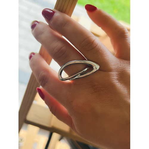 AYARLANABİLİR GÜMÜŞ RENK TASARIM YÜZÜK ACR0117